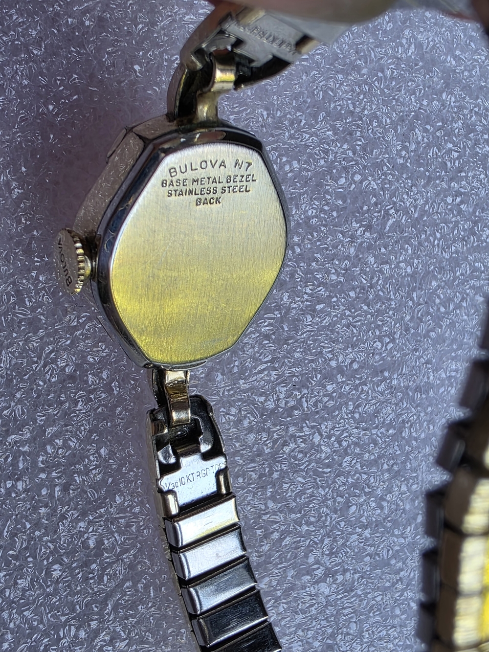 Vintage 1977 Bulova Ladies Cocktail Watch - 10K RGP - Mechanical Wind Up - Picture 8 of 10